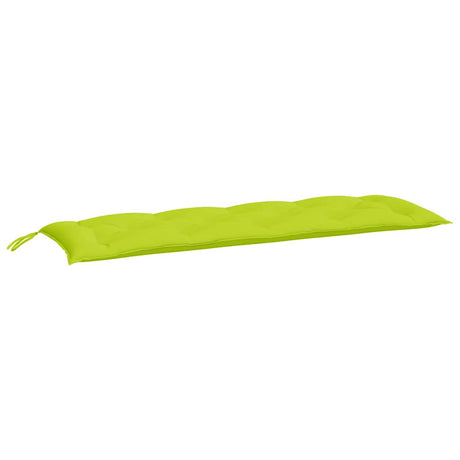 Vidaxx coussins de banc de jardin 2 pcs 150x50x7 cm tissu oxford vert vif