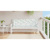 Vidaxx coussins de banc de jardin 2 pcs motif feuille 150x50x7 cm tissu