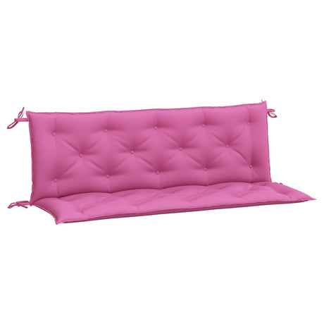Vidaxx coussins de banc de jardin 2 pcs 150x50x7 cm tissu rose