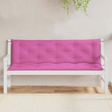 Vidaxx coussins de banc de jardin 2 pcs 150x50x7 cm tissu rose