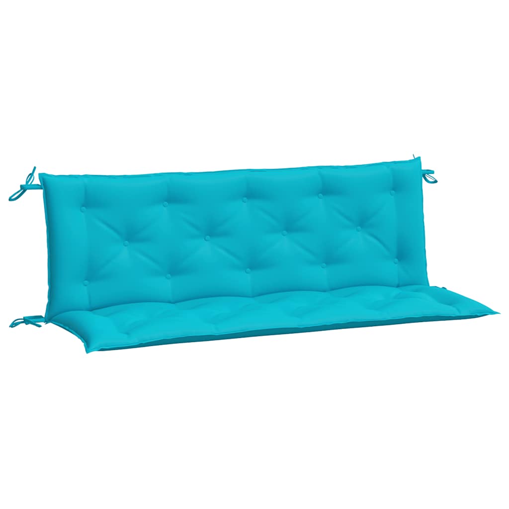 VidaXL coussins de banc de jardin 2 pcs 150x50x7 cm tissu turquoise
