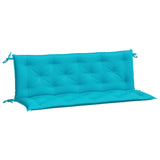 VidaXL coussins de banc de jardin 2 pcs 150x50x7 cm tissu turquoise