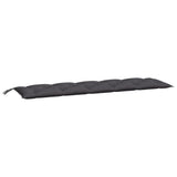 Vidaxx coussins de banc de jardin 2 pcs 180x50x7 cm tissu oxford anthracite