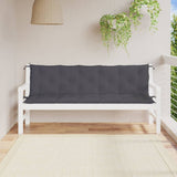 Vidaxx coussins de banc de jardin 2 pcs 180x50x7 cm tissu oxford anthracite