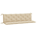 Vidaxx coussins de banc de jardin 2 pcs 180x50x7 cm tissu oxford beige
