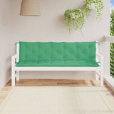 Vidaxx coussins de banc de jardin 2 pcs 180x50x7 cm tissu oxford vert