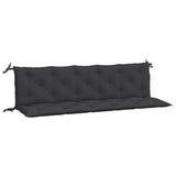Vidaxx coussins de banc de jardin 2 pcs 180x50x7 cm tissu oxford noir