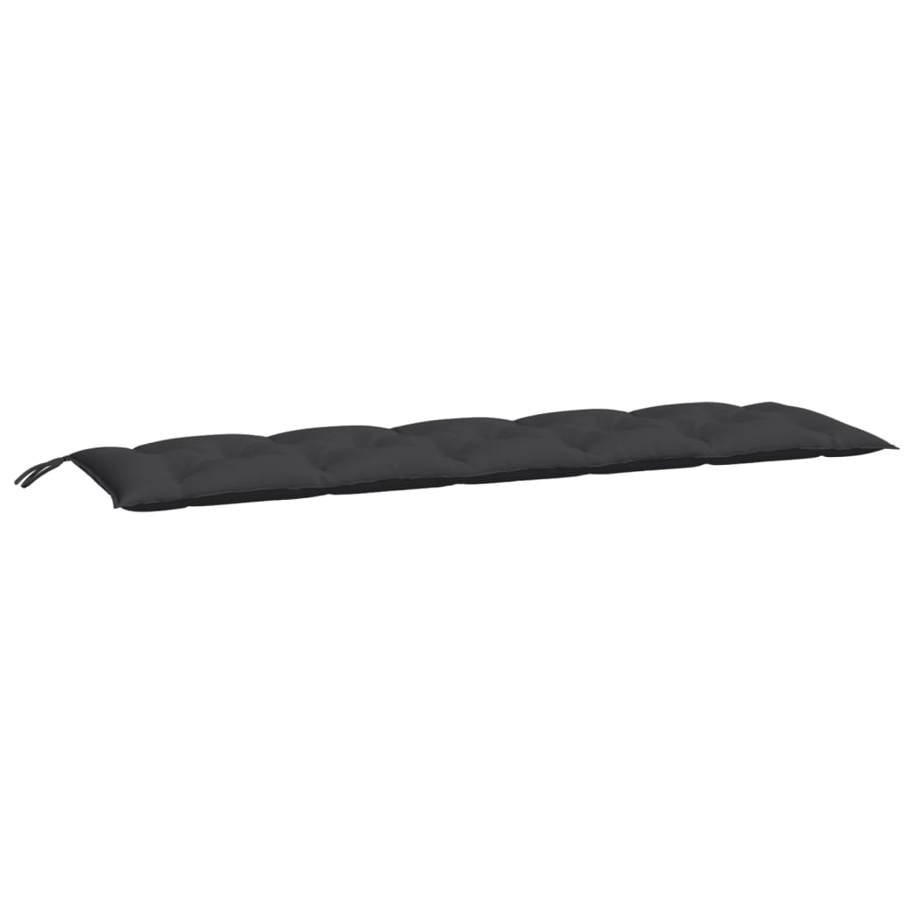 Vidaxx coussins de banc de jardin 2 pcs 180x50x7 cm tissu oxford noir