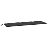 Vidaxx coussins de banc de jardin 2 pcs 180x50x7 cm tissu oxford noir