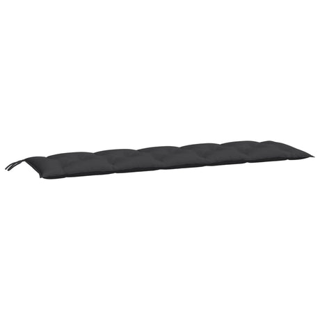 Vidaxx coussins de banc de jardin 2 pcs 180x50x7 cm tissu oxford noir
