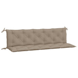 Vidaxl Garden Bench CUDIONS 2 st 180x50x7 cm oxford tyg taupe