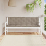 Vidaxx coussins de banc de jardin 2 pcs 180x50x7 cm tissu oxford taupe