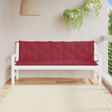 VidaXL Garden bench cushions 2 pcs 180x50x7 cm Oxford fabric wine red