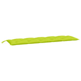 Vidaxx coussins de banc de jardin 2 pcs 180x50x7 cm tissu oxford vert vif