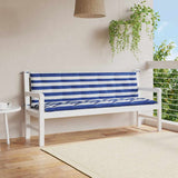 Vidaxl coussins de banc de jardin 2 pcs tissu oxford rayé blanc et bleu