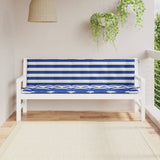 Vidaxl Garden Bench CUDIONS 2 St Oxford Fabric Striped White and Blue