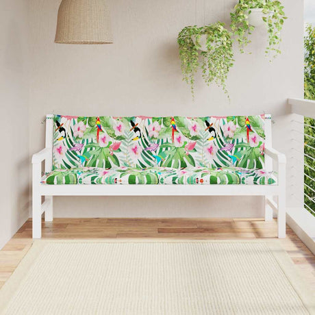 Vidaxl coussins de banc de jardin 2 pcs tissu oxford multicolore