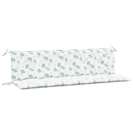 VidaXL coussins de banc de jardin 2 pcs tissu oxford motif feuille
