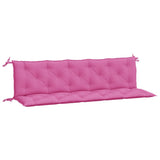 VidaXL coussins de banc de jardin 2 pcs tissu oxford rose