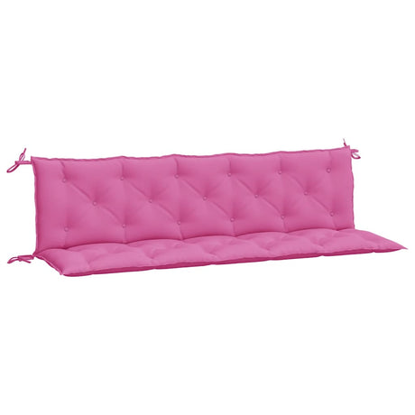VidaXL coussins de banc de jardin 2 pcs tissu oxford rose