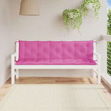VidaXL coussins de banc de jardin 2 pcs tissu oxford rose