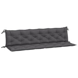 Vidaxx coussins de banc de jardin 2 pcs 200x50x7 cm tissu oxford anthracite