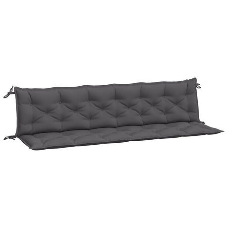 Vidaxx coussins de banc de jardin 2 pcs 200x50x7 cm tissu oxford anthracite