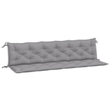Vidaxx coussins de banc de jardin 2 pcs 200x50x7 cm tissu oxford gris