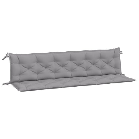 Vidaxx coussins de banc de jardin 2 pcs 200x50x7 cm tissu oxford gris