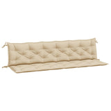 Vidaxx coussins de banc de jardin 2 pcs 200x50x7 cm tissu oxford beige