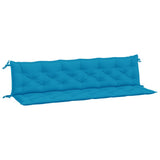 Vidaxx coussins de banc de jardin 2 pcs 200x50x7 cm tissu oxford bleu clair