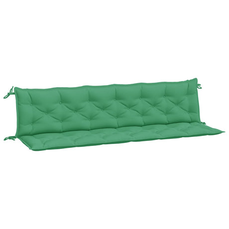 Vidaxx coussins de banc de jardin 2 pcs 200x50x7 cm tissu oxford vert