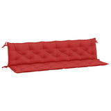 Vidaxx coussins de banc de jardin 2 pcs 200x50x7 cm tissu oxford rouge