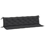 Vidaxx coussins de banc de jardin 2 pcs 200x50x7 cm tissu oxford noir