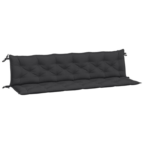 Vidaxx coussins de banc de jardin 2 pcs 200x50x7 cm tissu oxford noir