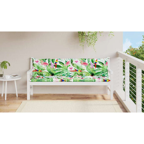 Vidaxx coussins de banc de jardin 2 pcs 200x50x7 cm tissu multicolore