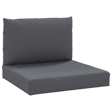 VidaXL coussins de palette 2 pcs tissu anthracite