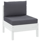 VidaXL coussins de palette 2 pcs tissu anthracite