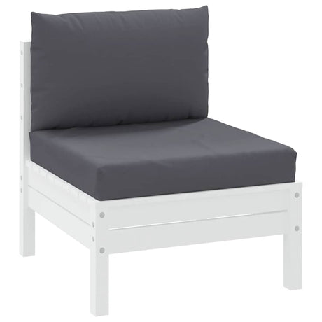VidaXL coussins de palette 2 pcs tissu anthracite