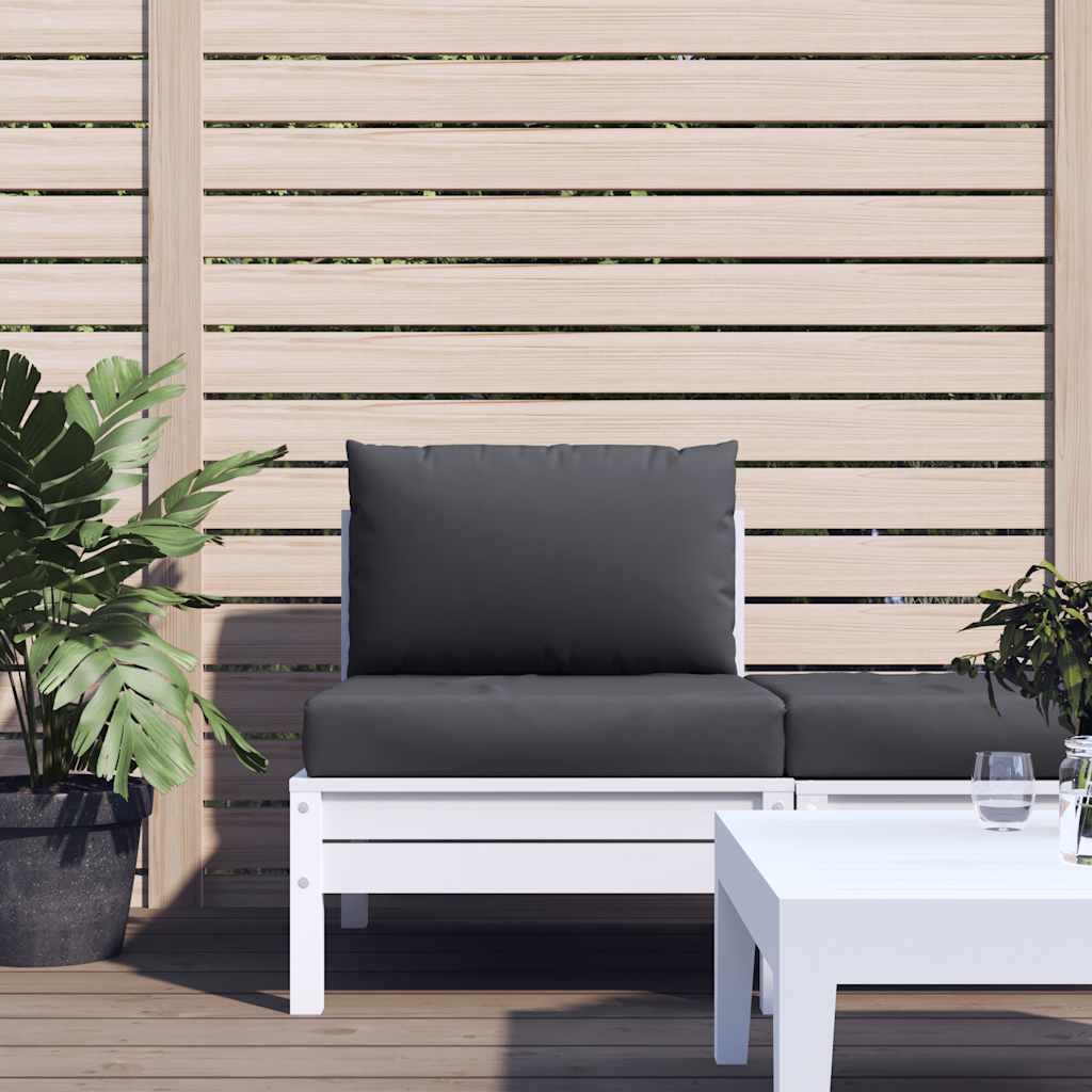 VidaXL coussins de palette 2 pcs tissu anthracite