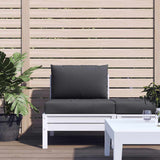 VidaXL coussins de palette 2 pcs tissu anthracite