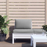 VidaXL coussins de palette 2 pcs tissu gris