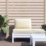 VidaXL coussins de palette 2 pcs tissu oxford blanc crème