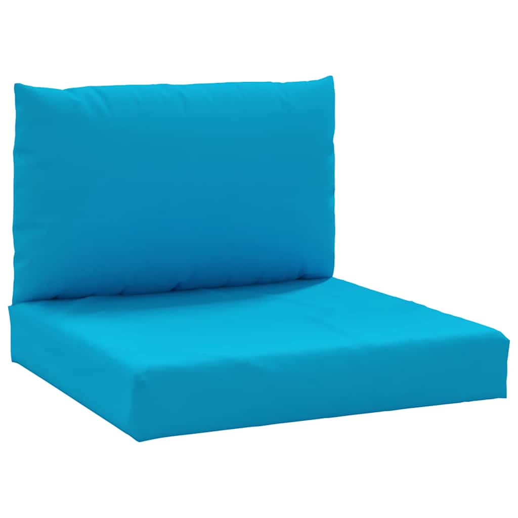 VidaXL coussins de palette 2 pcs tissu bleu clair