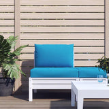 VidaXL coussins de palette 2 pcs tissu bleu clair