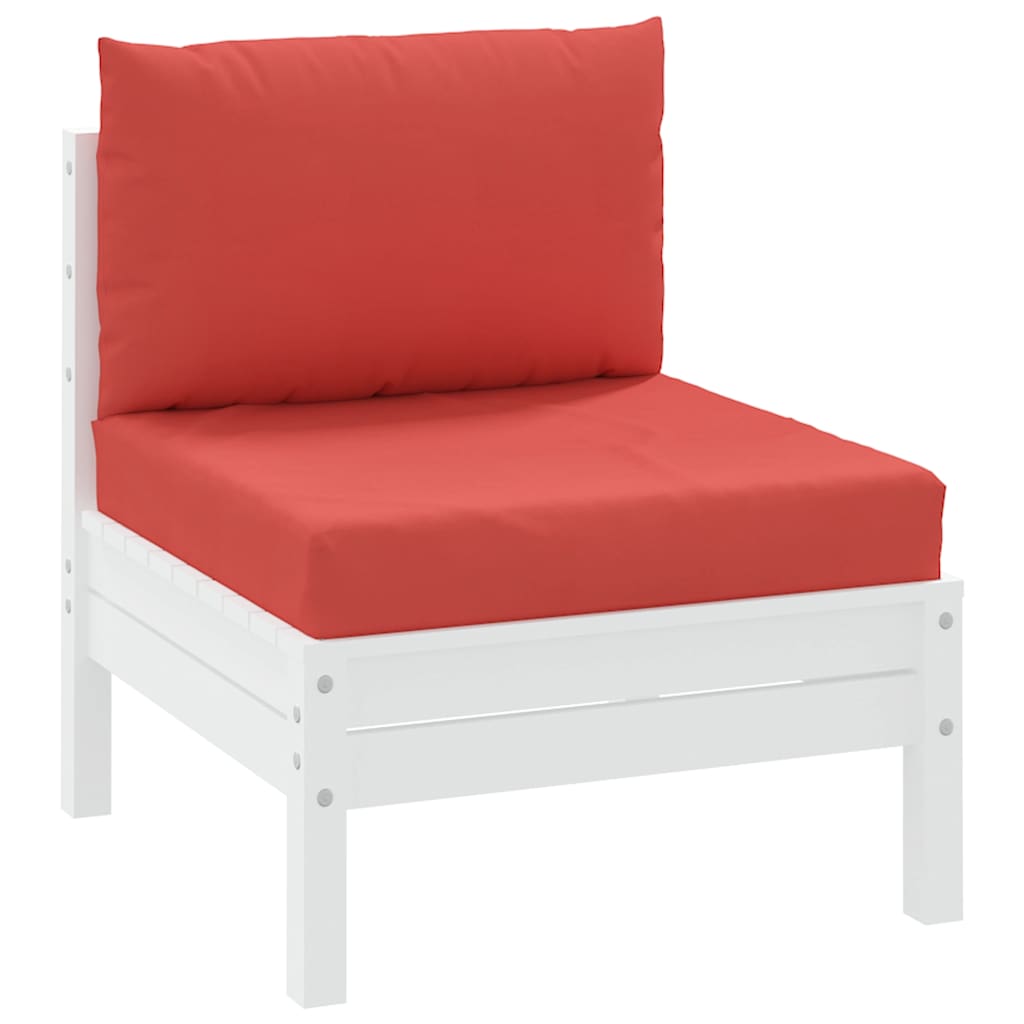VidaXL coussins de palette 2 pcs tissu rouge