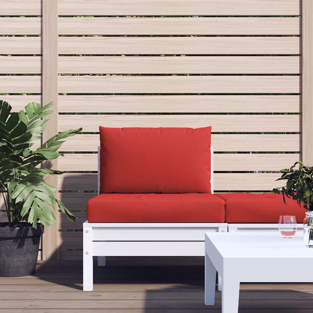 VidaXL coussins de palette 2 pcs tissu rouge