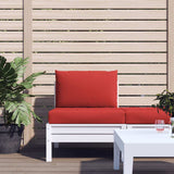 VidaXL coussins de palette 2 pcs tissu rouge