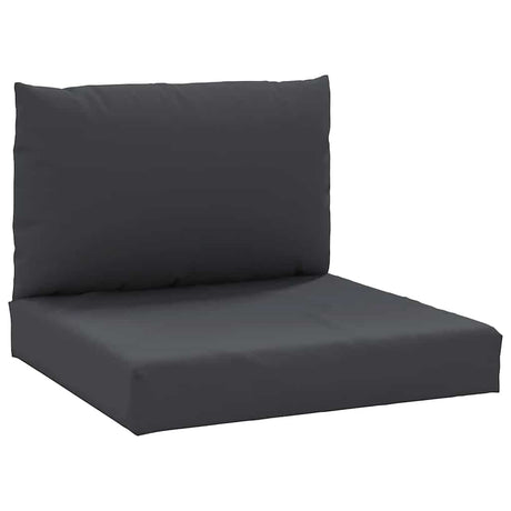 VidaXL coussins de palette 2 pcs tissu noir