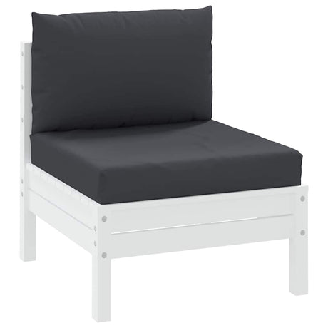 VidaXL coussins de palette 2 pcs tissu noir